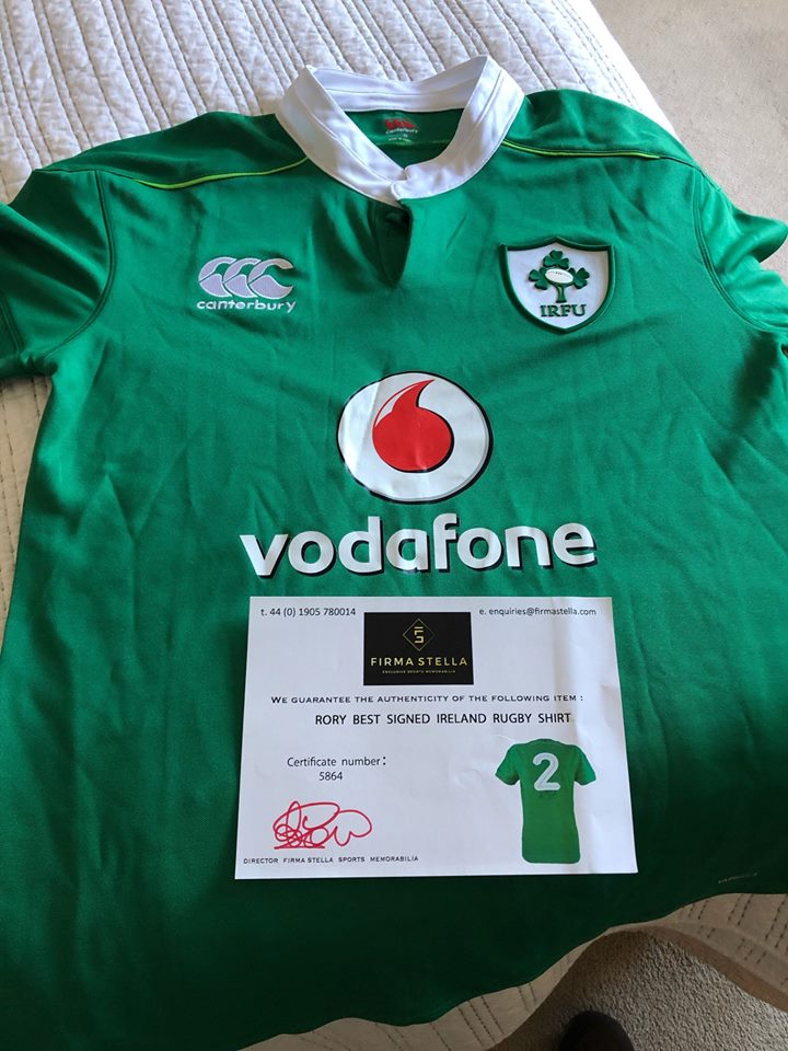 RORY BEST SHIRT. GREAT OPPORTUNITY FOR IRELAND FANS
